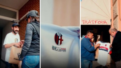 Macron, cuore bolognese: i dipendenti consegnano personalmente le maglie della finale ai tifosi