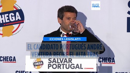 Portugal: André Ventura recibe el alta tras sufrir un espasmo esofágico en un mitin