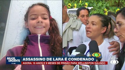 "É um pequeno alívio", diz mãe de Lara após condenação de assassino