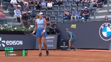 Rome - Andreeva a donné du fil à retordre à Gauff