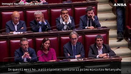 Medio Oriente, Meloni: "Netanyahu rispetti il diritto internazionale"