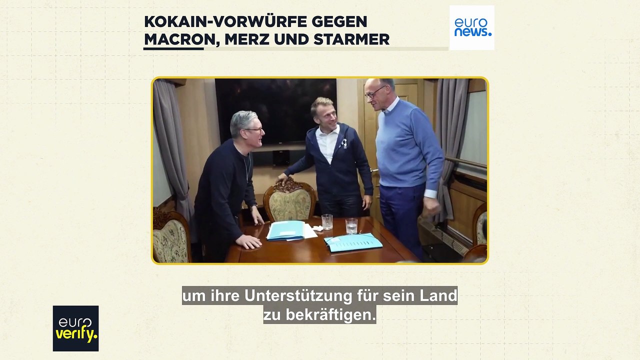 Faktencheck: Haben Merz, Macron und Starmer zusammen Kokain genommen?