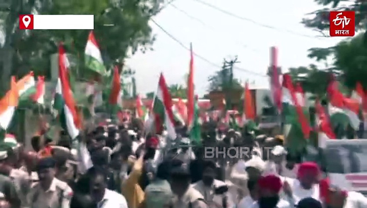 कुरुक्षेत्र के लाडवा में निकाली गई भव्य तिरंगा यात्रा, सीएम सैनी भी हुए शामिल, लगे भारत माता के जयकारे