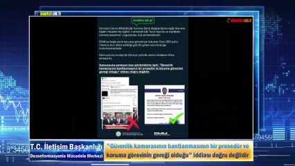 "Güvenlik kamerasının bantlanmasının bir prosedür ve koruma görevinin gereği olduğu" iddiası
