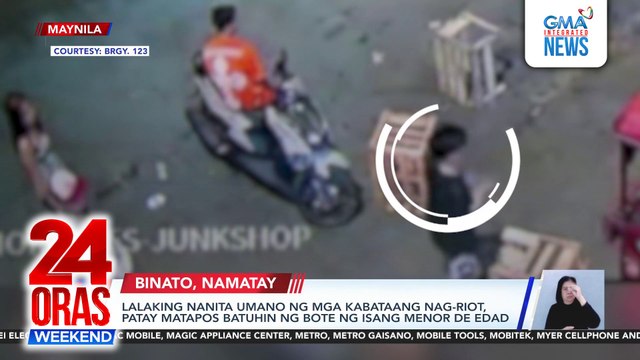 Lalaking nanita umano ng mga kabataang nag-riot, patay matapos batuhin ng bote ng isang menor de edad | 24 Oras Weekend