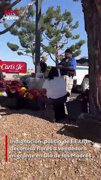 ¡Indignante! Alicia, migrante mexicana en EE. UU., vendía flores por el Día de las Madres cuando policías llegaron y le decomisaron todo. El momento fue grabado y desató reacciones en redes. ¿Justicia o abuso? 🎥😔