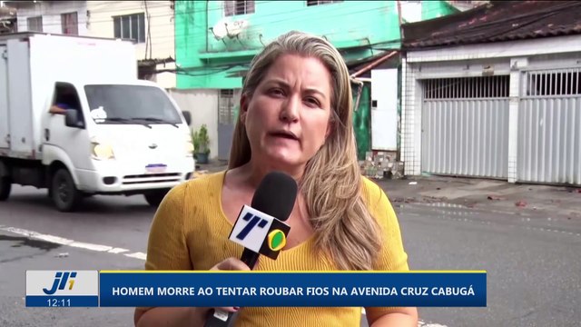Homem morre ao tentar roubar fios na Avenida Cruz Cabugá