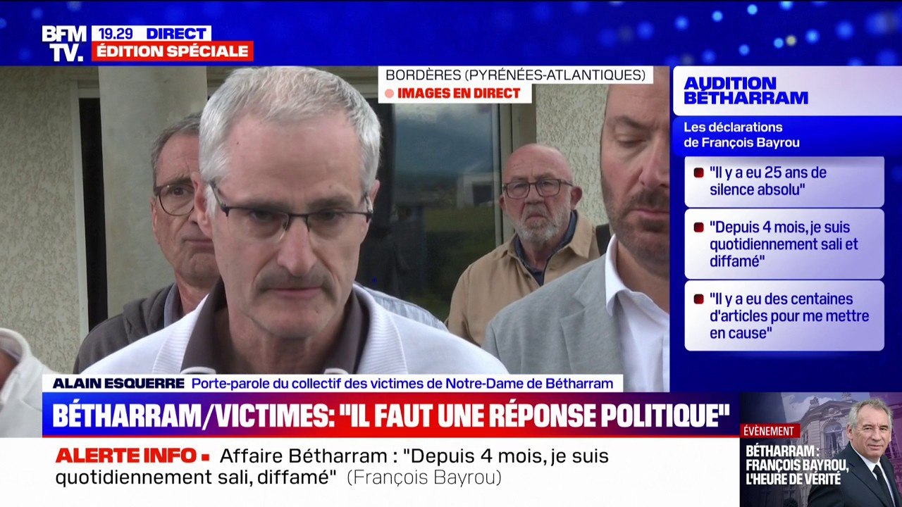 Affaire Bétharram: "Les signaux d'alerte ont été ignorés ou minimisés malgré des plaintes et des rapports", déclare Alain Esquerre, porte-parole des victimes de l'établissement
