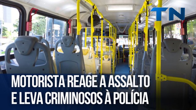 Motorista reage a assalto e leva criminosos à polícia