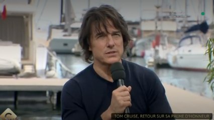 “Je ne l’oublierai jamais” : Tom Cruise remercie chaleureusement Pierre Lescure de lui avoir remis une Palme d’honneur à Cannes