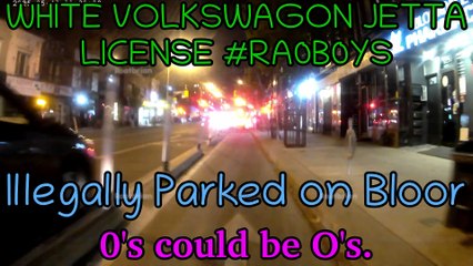 Bike lane/infrastructure blocking shithead - White volkswagon jetta license #RA0B0YS