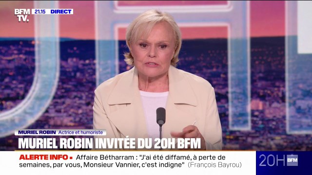 Quand on pense à l'alcool le matin, il y a un soucis , l'humoriste Muriel Robin, s'exprime sur ses années d'alcoolisme