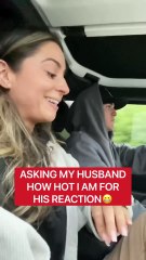 Asking my husband how hot I am for his reaction #shorts