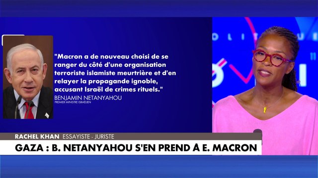Rachel Khan : «Ce qu'a fait Emmanuel Macron, c'est choisir Israël comme bouc émissaire»