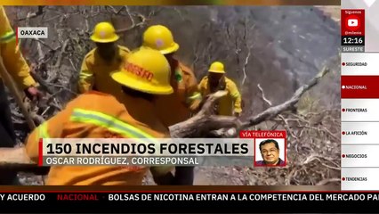 Oaxaca llega a más de 150 incendios forestales