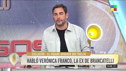 HABLÓ VERÓNICA FRANCO, EX DE DIEGO BRANCATELLI: "ESTÁ COMPRBADO QUE ES UN PATRÓN QUE ÉL SIGUE"