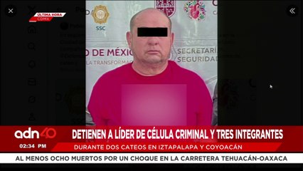 🚨¡Última Hora! Detuvieron a líder de una célula criminal que opera en la CDMX