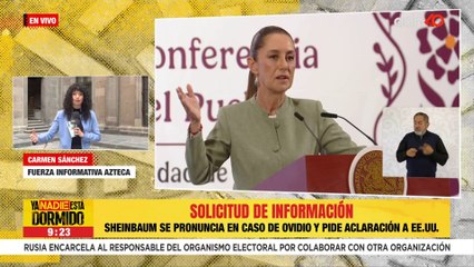 Claudia Sheinbaum solicitó información sobre el ingreso de los familiares de Ovidio Guzmán a EE.UU.