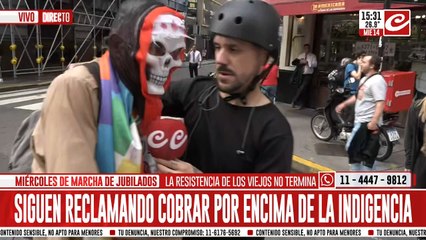 Jubilado: "Es nefasto como nos pegan"