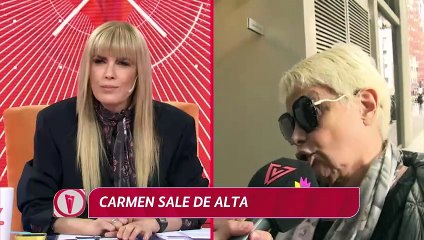 La palabra de Carmen Barbieri tras recibir el alta médica