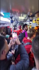 los hinchas del Pincha se hacen sentir en Río de Janeiro redes