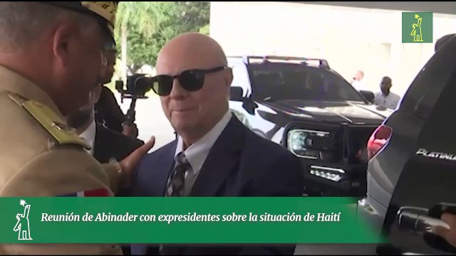Reunión de Abinader con expresidentes sobre la situación de Haití