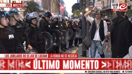 Marcha de jubilados: cinco detenidos en una jornada de tensión y enfrentamientos