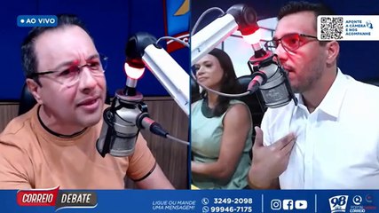 Lázaro Farias e Fábio Araújo voltaram a bater boca no Correio Debate