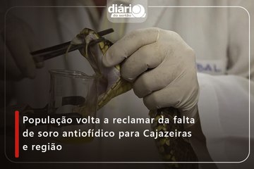 População volta a reclamar da falta de soro antiofídico para Cajazeiras e região