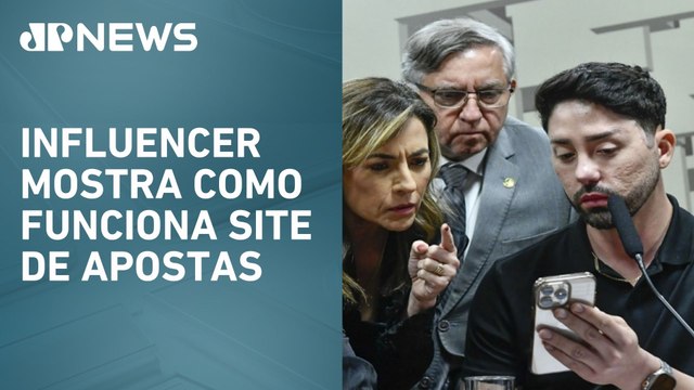 CPI das Bets: Rico Melquiades mostra ao vivo a senadores como fazer apostas durante depoimento