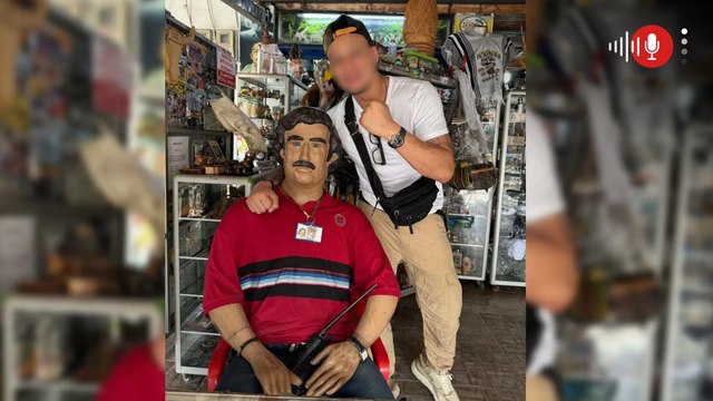 Foto con estatua de Pablo Escobar delató a uno de los narcos más buscados en el mundo