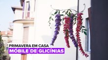 Primavera em Casa: Móbile de Glicínias