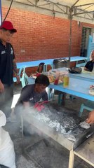 Man Drops Sausages from Grill Accidentally