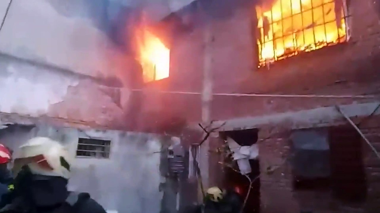 Incendio en un edificio de Almagro