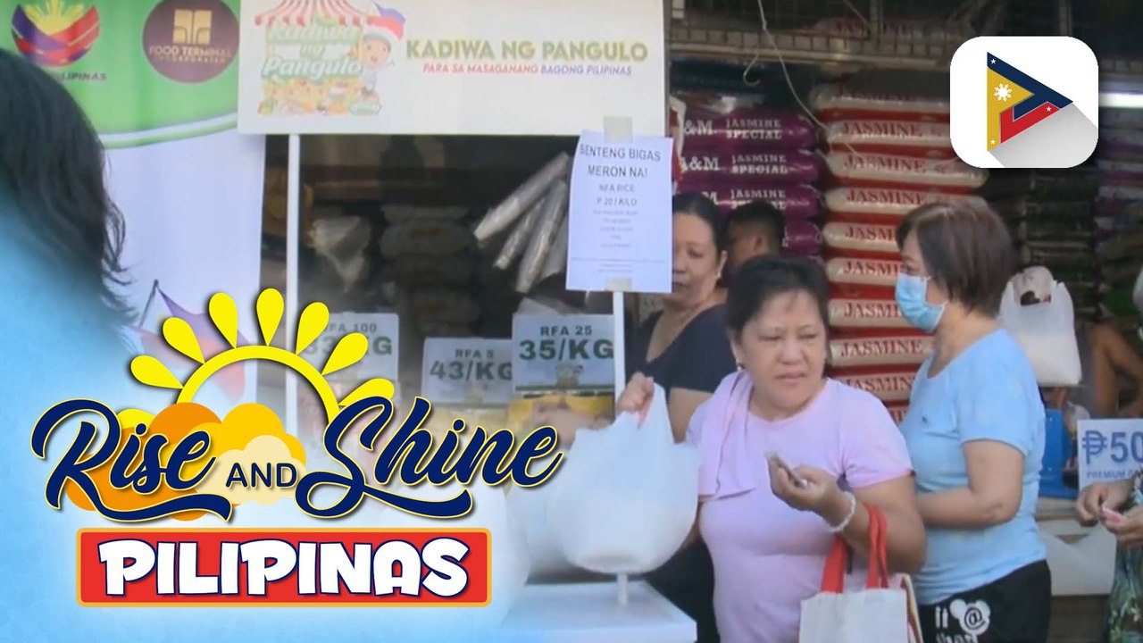 P20/kg na bigas ng D.A., pinilahan ng mga mamimili
