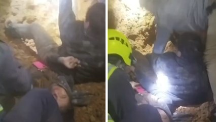 En video | Dos mujeres se salvaron de milagro tras ser sepultadas por un alud de tierra en Chinchiná