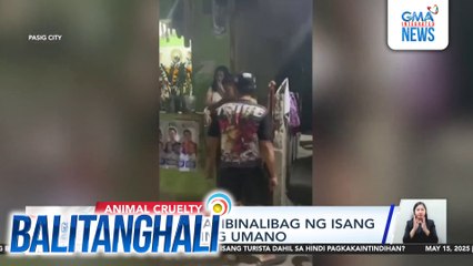 Huli-cam - Tuta, ibinalibag ng isang lalaking lasing umano | Balitanghali