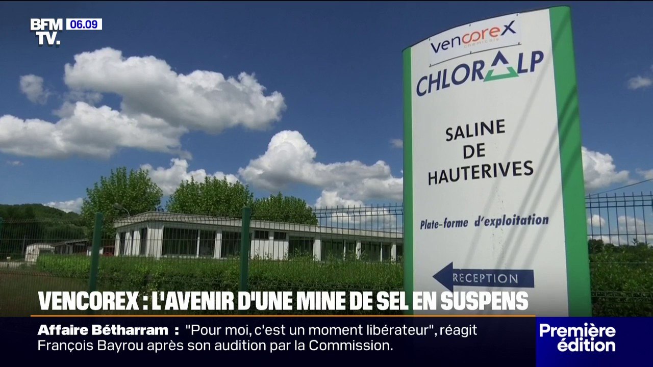 À Hauterives, dans la Drôme, l'avenir d'une mine de sel en suspens après la cession de Vencorex au groupe chinois Wanhua
