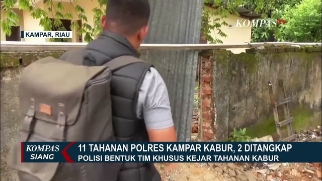 Polisi Beri Keterangan soal 11 Tahanan Polres Kampar Riau Kabur, Napi Rusak Ventilasi