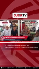 Tertibkan Pedagang Liar, Pemcam Jampangkulon Gelar Penertiban Pasar UMKM