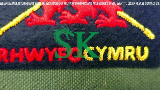 Welsh Rowing Embroidered Patch, Rowing Patches, Hand Embroidered Badges
