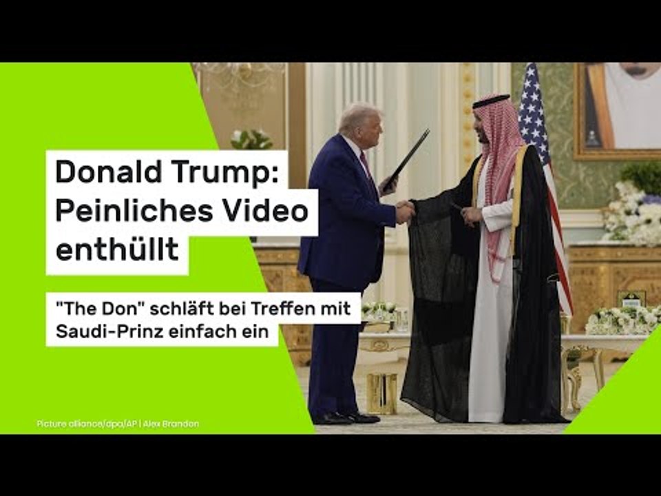 Donald Trump: Peinliches Video enthüllt: 'The Don' schläft bei Treffen mit Saudi-Prinz einfach ein