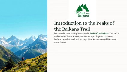 Peaks of the Balkans Trail