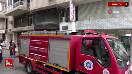 Antalya'da korku evinde bakım sırasında gerçek yangın çıktı