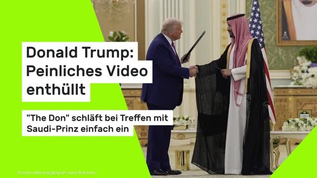 Donald Trump: Peinliches Video enthüllt: The Don schläft bei Treffen mit Saudi-Prinz einfach ein