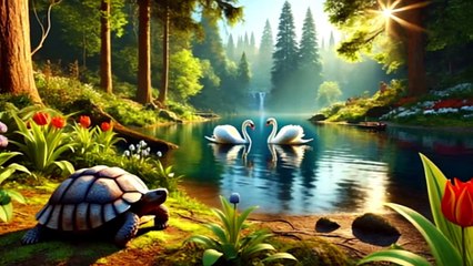 La Tortue et les Cygnes | Fable Classique | Conte Moral Animé