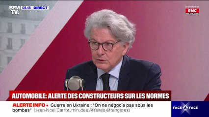 "Ils ont raison": Thierry Breton approuve la demande des patrons de Renault et de Stellantis qui demandent une simplification des normes européennes du secteur automobile