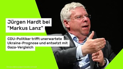Jürgen Hardt bei "Markus Lanz": CDU-Politiker trifft unerwartete Ukraine-Prognose und entsetzt mit Gaza-Vergleich