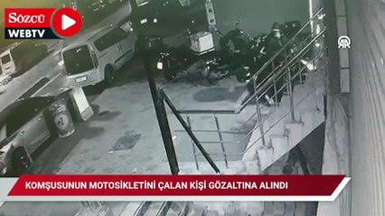 Şişli'de komşusunun motosikletini çalan kişi gözaltına alındı