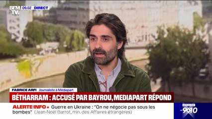 "Je trouve ça un peu déplorable": Fabrice Arfi, journaliste à Médiapart, réagit aux attaques de François Bayrou après des révélations du journal dans l'affaire Bétharram